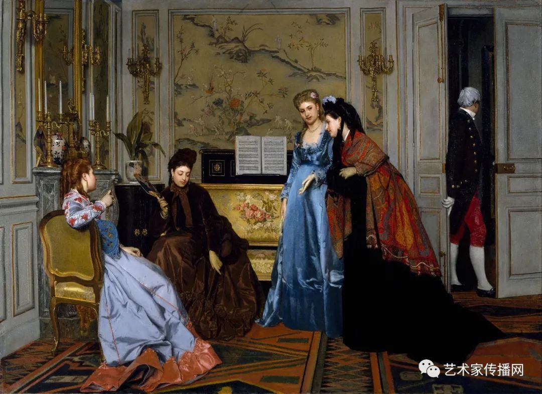 阿尔弗雷德|史蒂文斯 油画人物欣赏