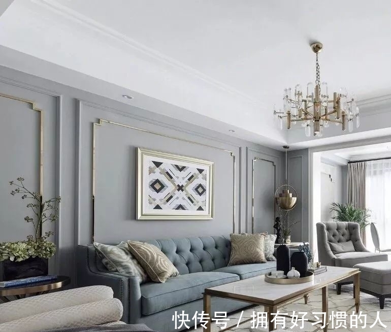 轻奢|客厅别再乱装了,如今流行轻奢风,精致漂亮上档次,太羡慕!