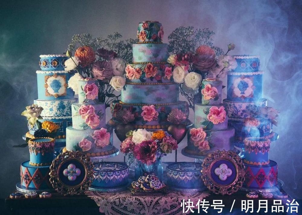 糖霜饼干|美到舍不得吃！甜品师手作花砖饼干，救救老夫的少女心！