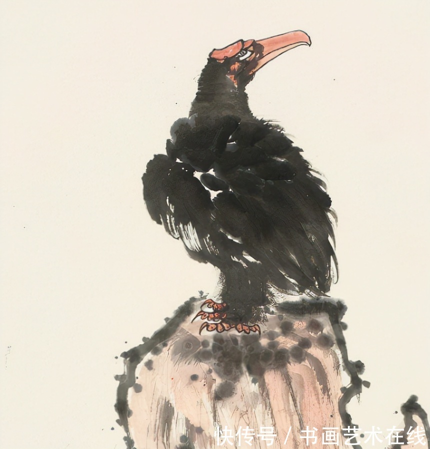 潘基文@国画家朱祖国又一幅佳作《鹰石图》在上海匡时秋拍开拍