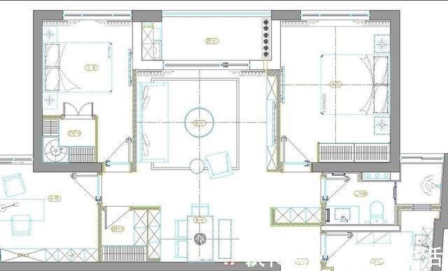 现代|103㎡现代简约风,自然与现代的碰撞,体验撞色带来的震撼美!