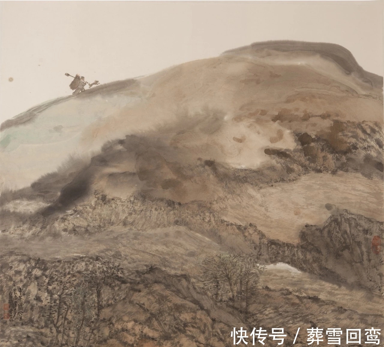 陕西国画院!山水画|他是日本艺术大学的副教授,又是陕西国画院的特聘画家