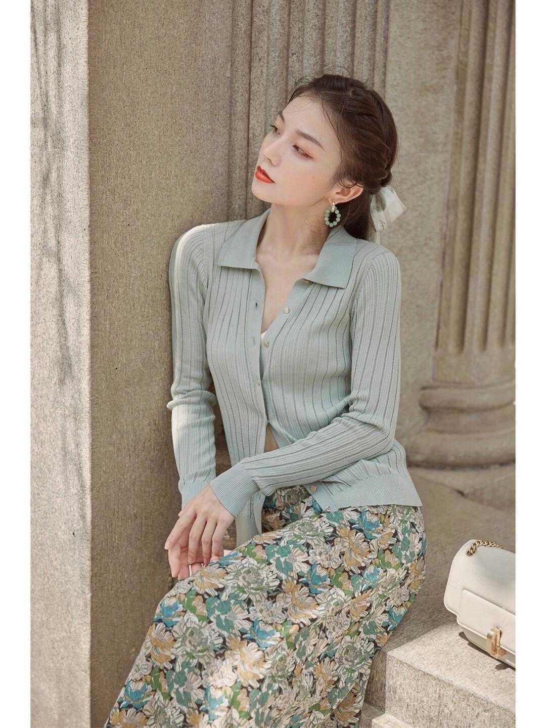 小个子|小个子女生夏季穿搭,衬衫搭配半身裙显高显瘦,简约又洋气