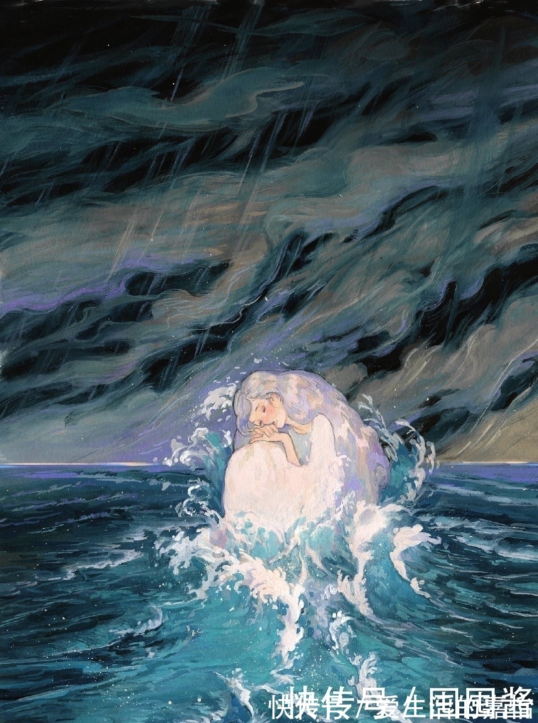 jiojio!看她画水彩都好治愈,她的插画人物随意、慵懒