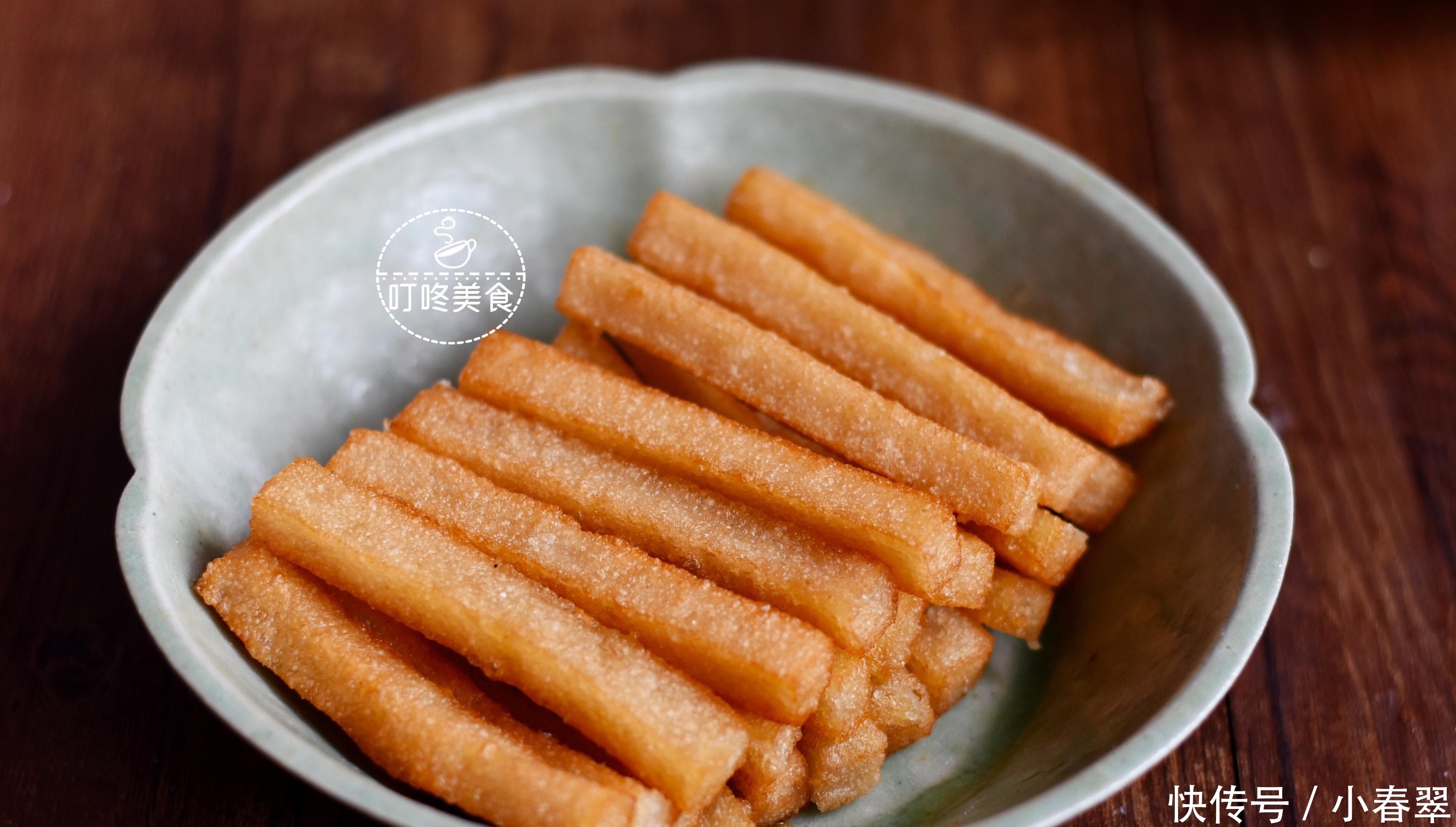 年糕别再炒着吃了,2分钟教你做红糖年糕,香软酥脆,全家抢着吃