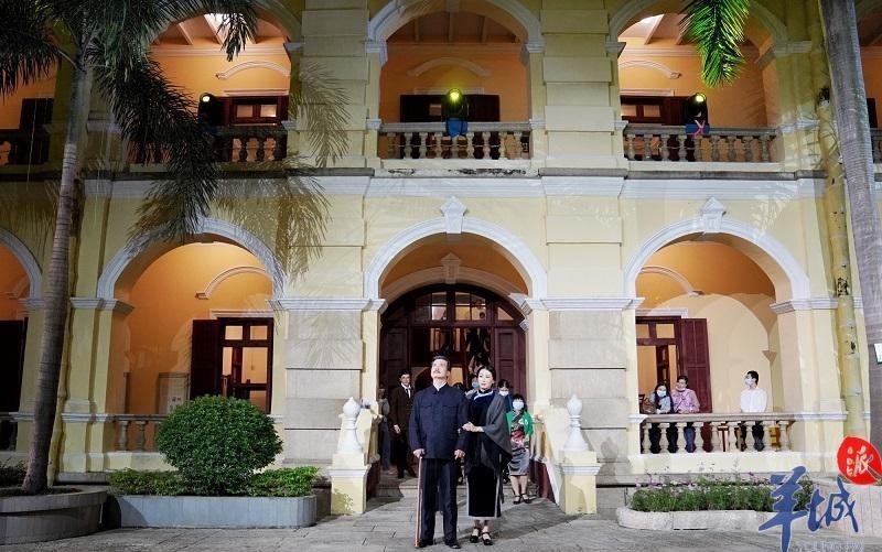 入夜,大元帅府里“枪声大作”原来是“携手1924”再现式历史实景剧首演