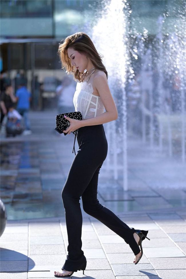 蕾丝 细高跟鞋穿搭,时尚又美丽,让你享受美丽的同时又能舒服