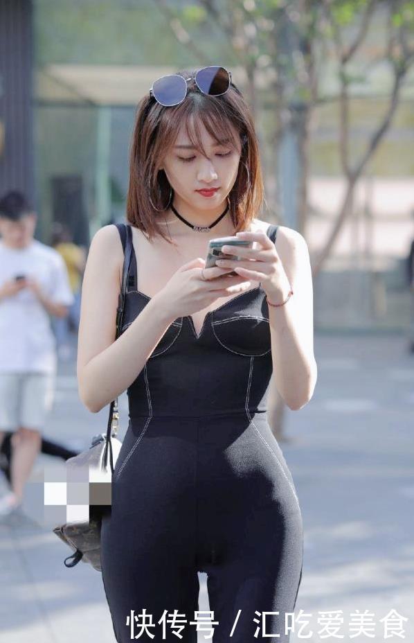 性感|时尚:性感紧身连体裤,好身材的女生,穿衣服就是任性