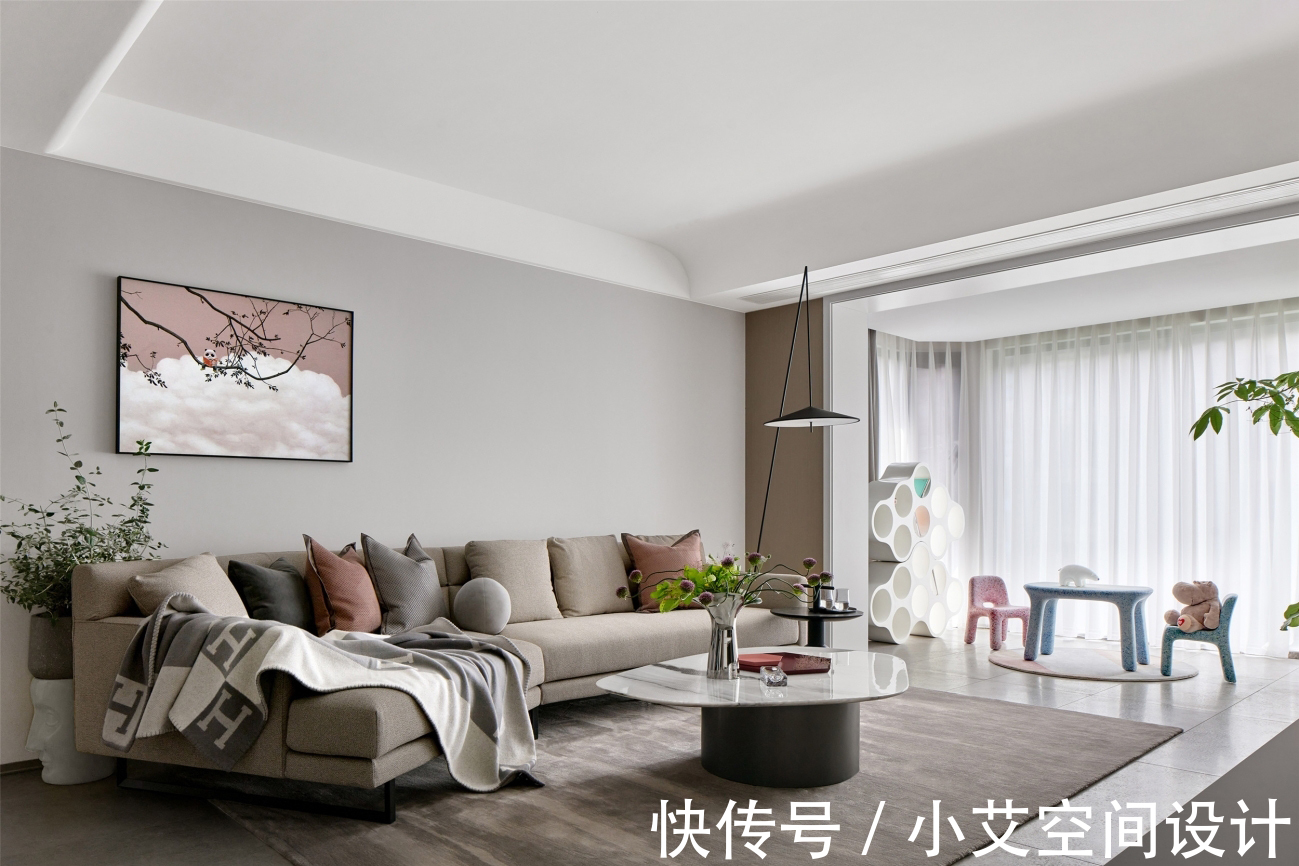 童趣|180㎡现代风软装设计,以爱筑造有童趣的家!