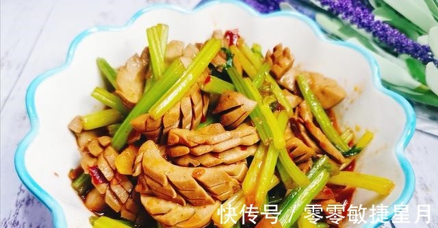 芹菜|处理好的猪腰花,加点芹菜一起炒,又香又入味,一点不膻气!