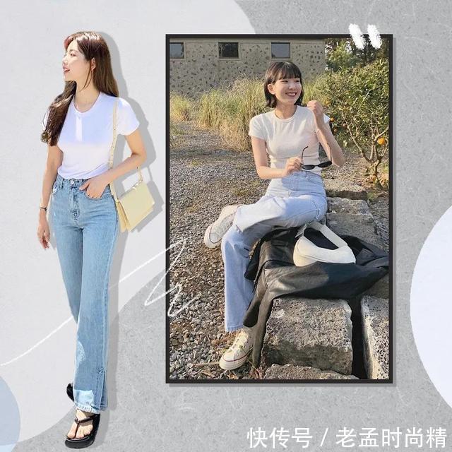 小蛮腰|白T恤的花样穿法要学会,帮你展现出不经意的时髦感,落落大方