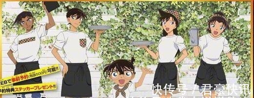 宣传图|历年名侦探柯南咖啡店宣传图,风格各异,2021年海报不见男女主!