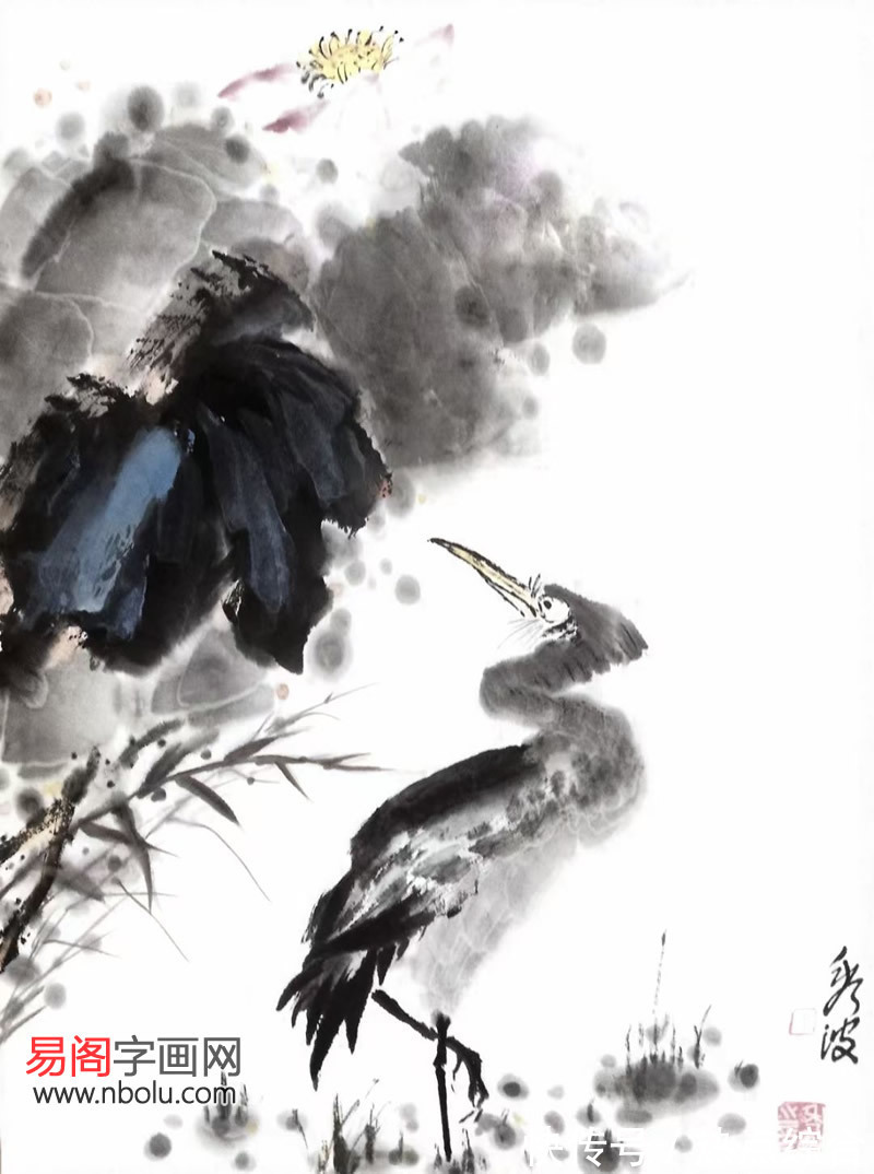 水墨$易阁字画|画家于秀波:大写意花鸟画,寥寥数笔,趣味无穷