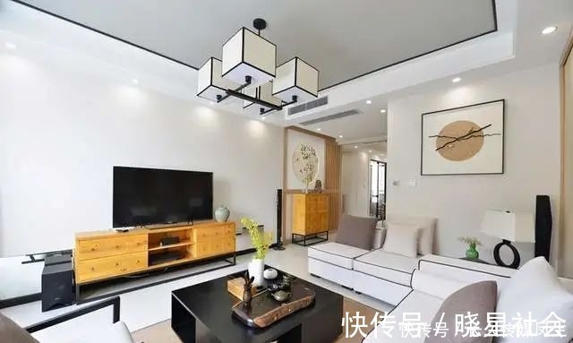 背景墙|见过最美的新中式!130㎡装出诗情画意,大气又舒适