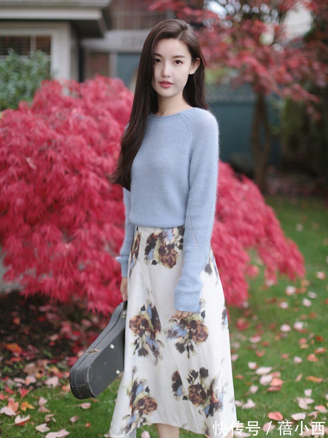 搭配|今年建议多穿“针织衫”和“半身裙”,学会这样搭,优雅到骨子里