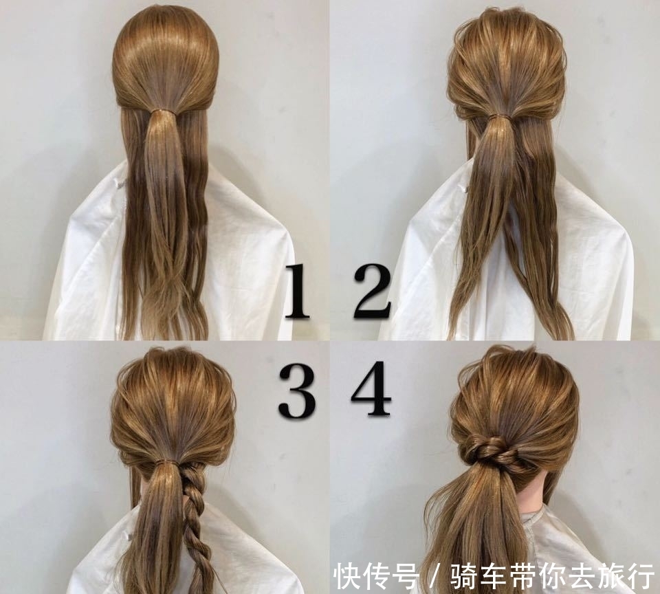 适合所有脸型的少女风编发，乖巧甜美的样子真好看！