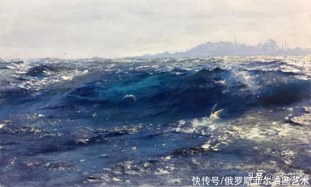 伊朗画家贾瓦德·索莱曼普尔的色粉画，美得格外有灵气