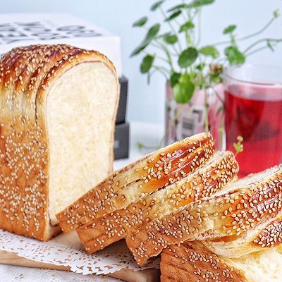 黄油|芝麻豆沙吐司