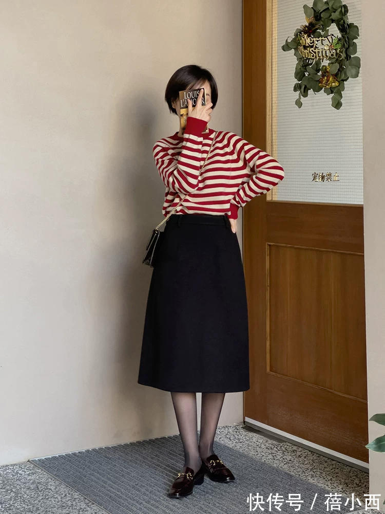 针织裙 穿衣从“土气”到“高雅大气”,40+女人需要做啥?半身裙能帮你