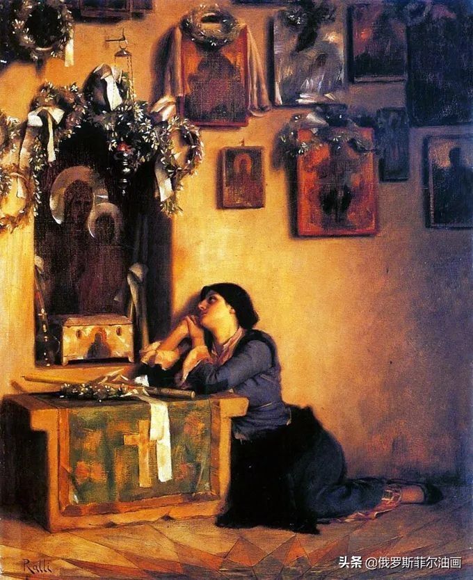 拉利@微妙而动人的油画，他画出了东方浪漫的神秘主义