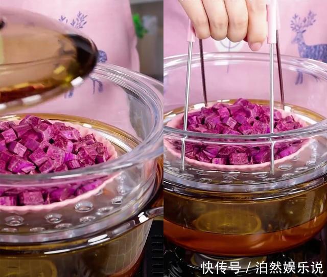 紫薯泥|不用烤箱不用电饭煲,也不用打发,3步做蛋糕,简单营养零失败