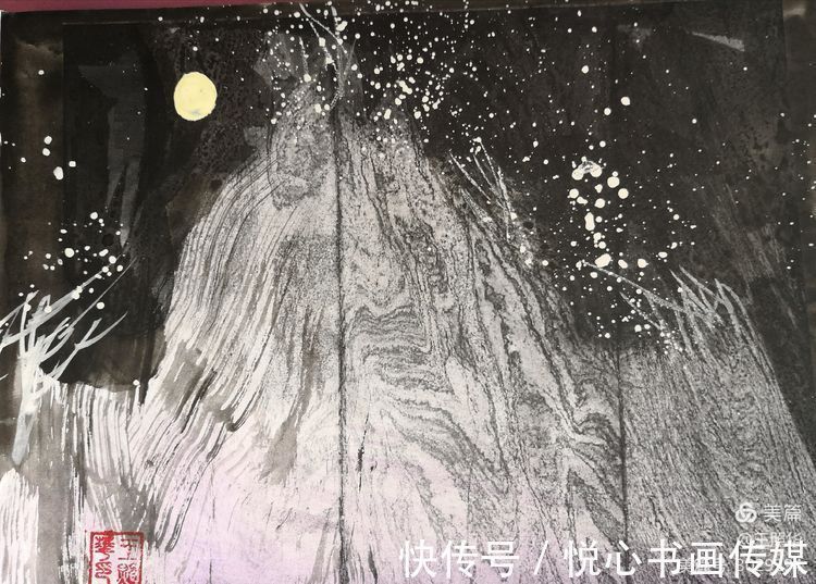 王照华@中国鹰王胡杨大师王照华鬼斧神工画胡杨《秘境》