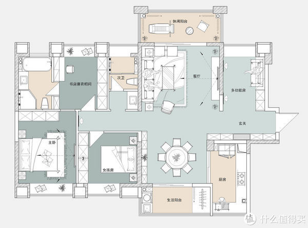 美式|受邀参加闺蜜的新房,180㎡的美式风,全屋充满了温馨,真的很羡慕