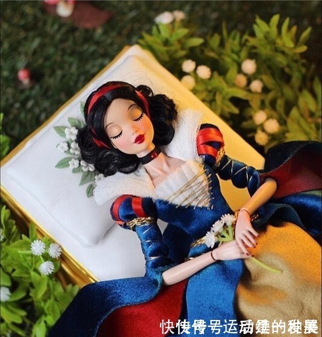 艾莎女王|大神制作迪士尼娃娃,贝儿公主华丽优雅,艾莎女王精美别致!