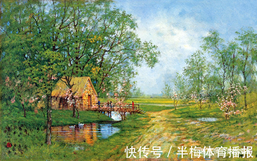 少年时代$中国早期油画家:颜文樑油画作品欣赏