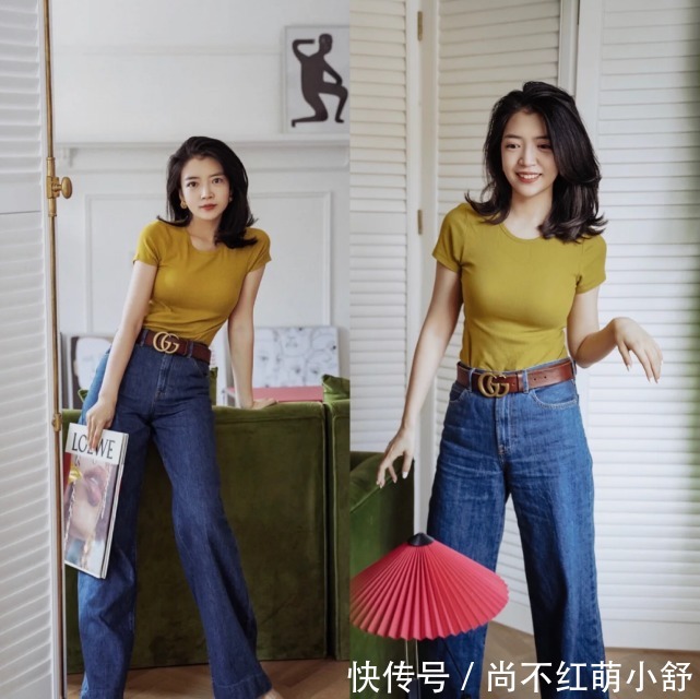 三木|别把T恤穿得太廉价了,今年流行“高腰线”穿法,让你穿出高级感