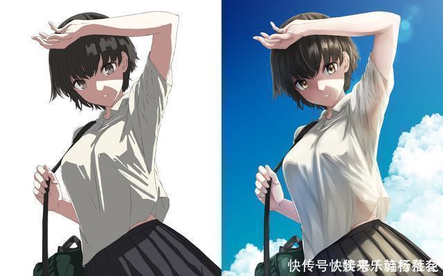 高光|为什么插画美少女的皮肤会“反光”真的有这么光滑吗!