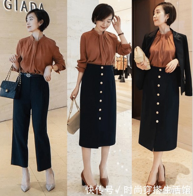 奔四的女人不必刻意“装嫩”，瞧这位博主这样穿，精致减龄又洋气