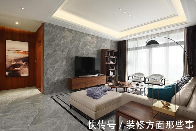 灰色|120平现代简约风三居室，灰色瓷砖上墙效果真是不错