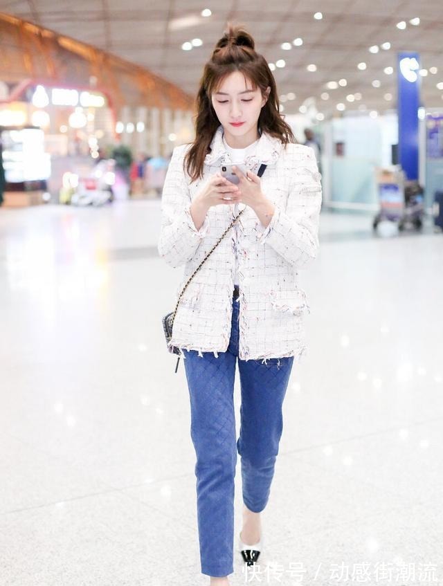 时尚|小香风外套怎么穿美配牛仔裤时尚又显年轻，好酷