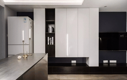 卫生间|50㎡长条形单身公寓,简简单单的装修,小户型也能温馨又幸福!