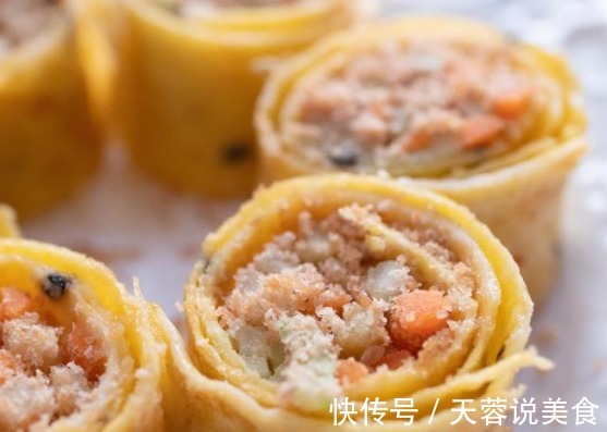 早餐换个吃法吧,鸡蛋+蔬菜,做出美味鸡蛋卷 ,孩子馋的流口水