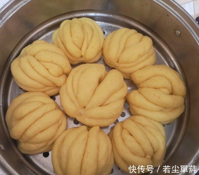 南瓜馒头，吃了太久的白馒头，今天换个品种！