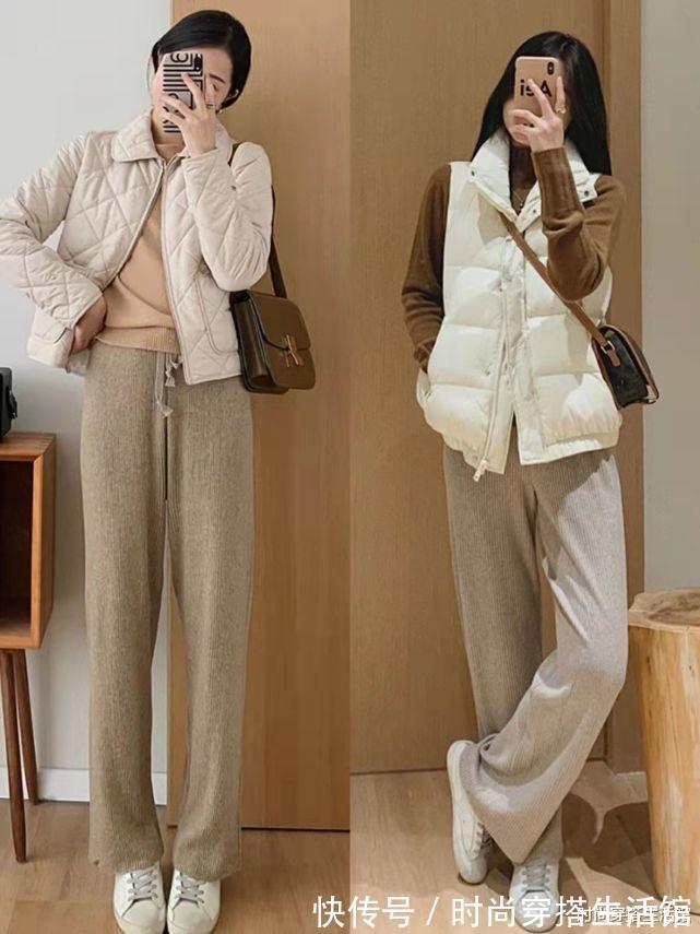 阔腿裤|过冬必备的5条裤子,我帮你选好了,跟羽绒服、棉服很“合拍”