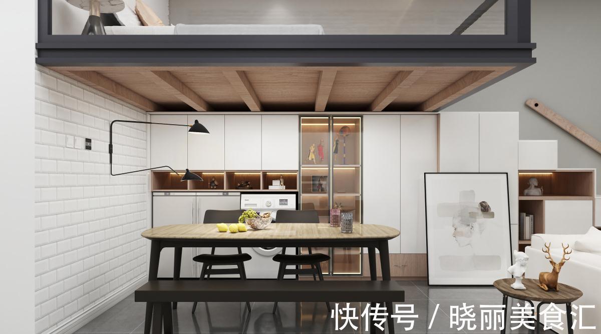 榻榻米|58㎡小型公寓装北欧风!内景装的温馨有格调,关键还有单独衣帽间