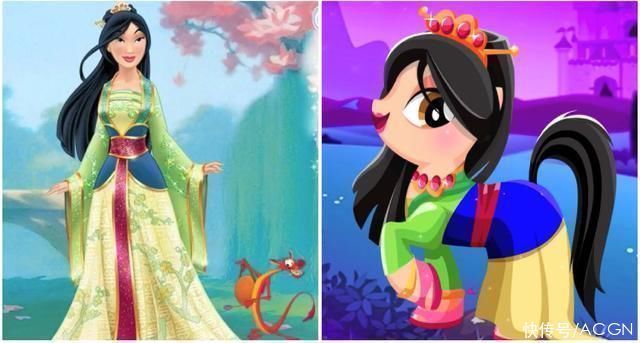 迪士尼公主|在画师大佬笔下,迪士尼公主和彩虹小马顺利“合体”,感觉好可爱