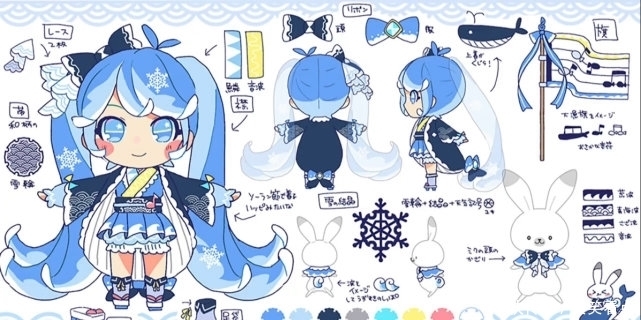 服饰|2022年雪初音6套服饰纳入候选,很多人喜欢2号,我偏向6号
