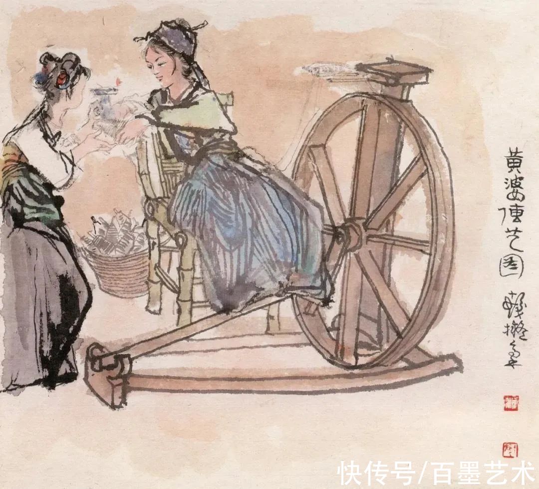 汪大文|程十发送女弟子四组册页,隐藏了四十年的精彩