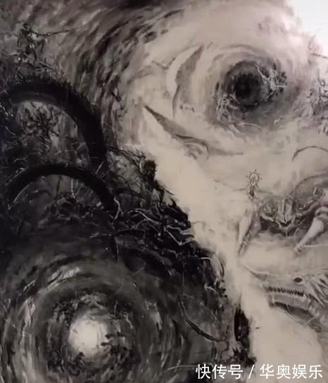 画作@美术生画“一张不能近看的画”,当镜头接近时,网友:细节魔鬼