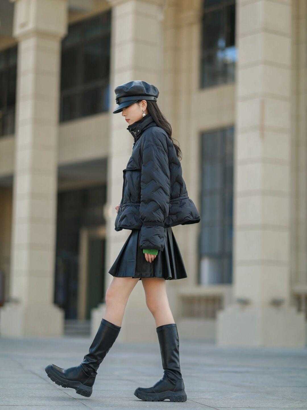 修饰|羽绒服要遮肉更要时髦,看潮人给你亲身示范,好用还简单!