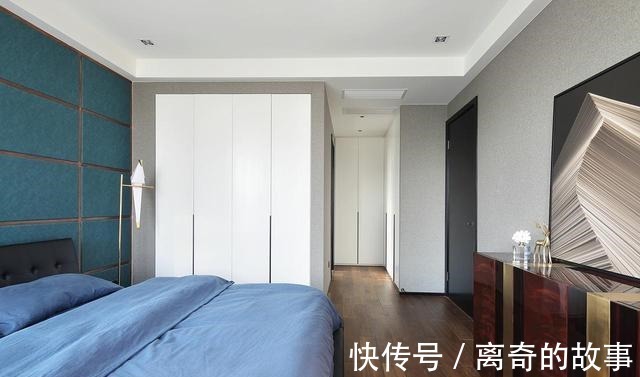 灰白蓝|虽然装修超了预算,依然喜欢木饰面吊顶,现代风格实拍图晒给你看!