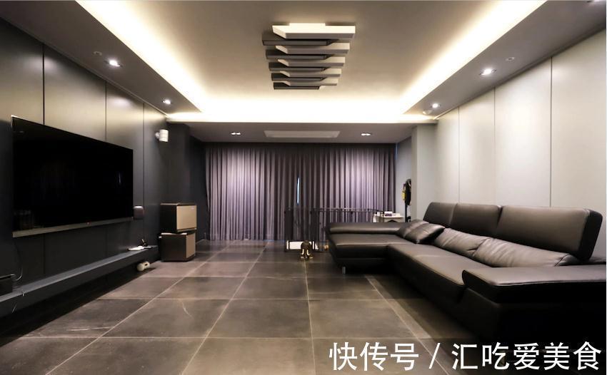 黑色|120㎡现代高级黑,硬装+软装耗资40万,看似单调,实际20年不过时