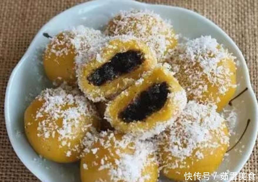 零食|发现红薯新做法,不放面粉,做香甜的丸子,可当零食,也可当主食