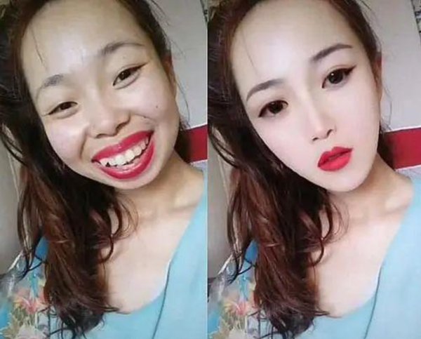 “反差婚纱照”遭吐槽，修图前后差距大，网友：婚礼上认得出来吗