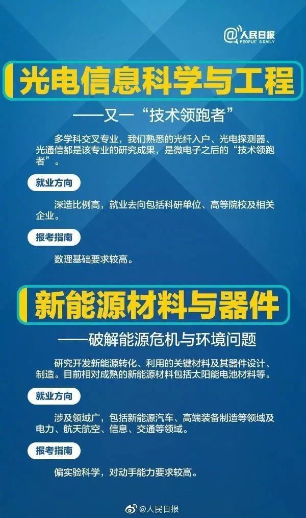 人民日报解读大学专业，2021年高考报考一定要收藏了解！