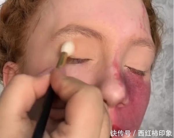 半张脸都是胎记,化妆后却美到惊艳网友化妆师太厉害了